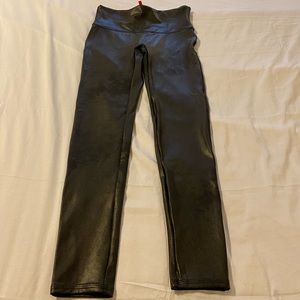 Spanx Leather (look) leggings L NWOT